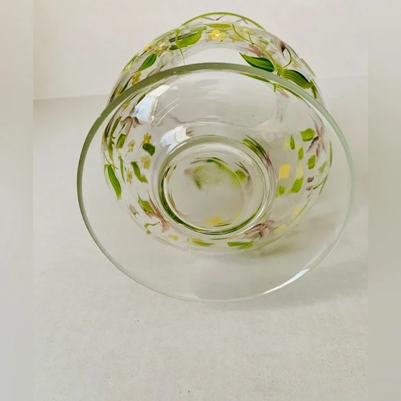 Tracy Porter Pedestal Vase Vintage Hand-Painted - Picture 3 of 4